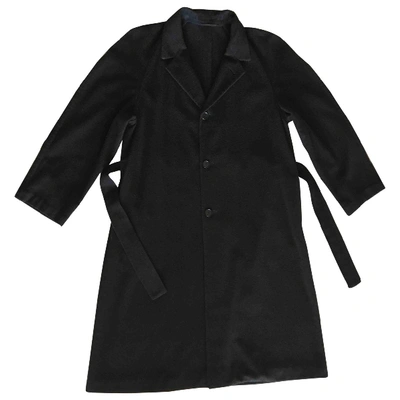 Pre-owned Kiton Cashmere Coat In Anthracite