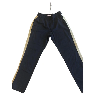 Pre-owned Palm Angels Trousers In Black