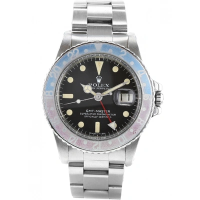 Pre-owned Rolex Gmt Master Silver Steel Watch