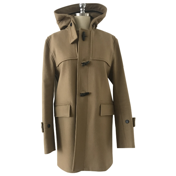 Pre-Owned Sandro Beige Wool Coat | ModeSens