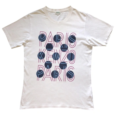Pre-owned Kenzo White Cotton T-shirt