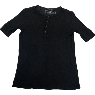 Pre-owned Balmain Black Cotton T-shirt