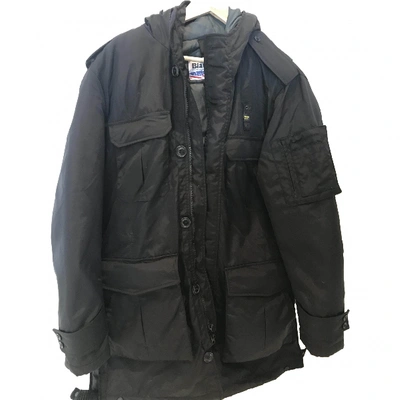 Pre-owned Blauer Black Polyester Coat