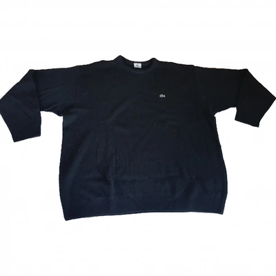 Pre-owned Lacoste Wool Pull In Black