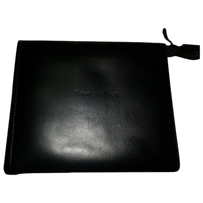 Pre-owned Ermenegildo Zegna Leather Small Bag In Black
