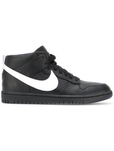 Nike + Riccardo Tisci Dunk Lux Chukka Leather High-top Sneakers In  Black/white | ModeSens