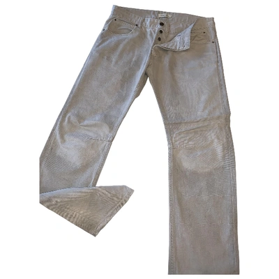 Pre-owned Balmain Slim Jean In Grey