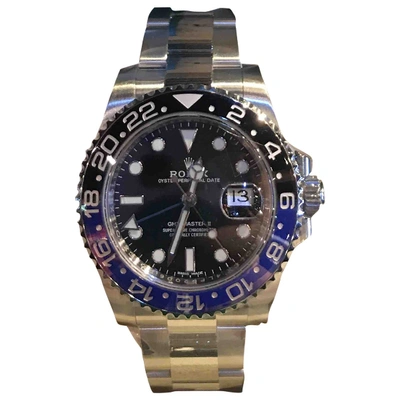 Pre-owned Rolex Gmt-master Ii Watch In Blue