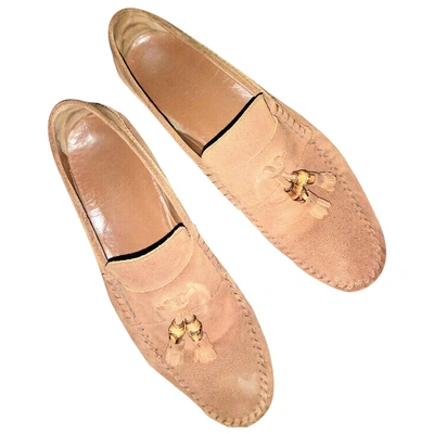 Pre-owned Gucci Flats In Brown