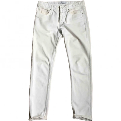 Pre-owned Sandro Straight Jeans In White