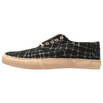 Pre-owned Ymc You Must Create Cloth Low Trainers In Navy