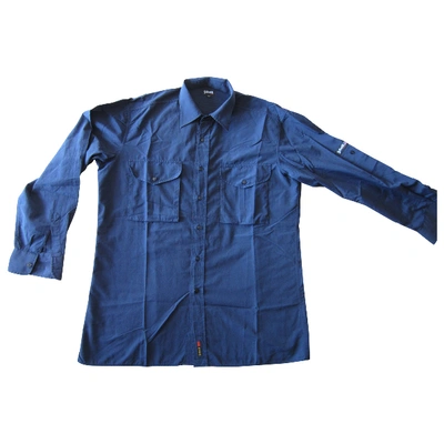 Pre-owned Schott Shirt In Blue