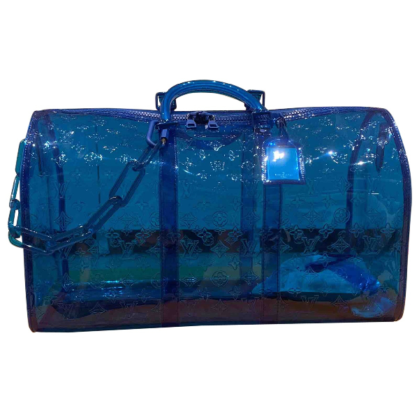 Pre-Owned Louis Vuitton Keepall Prism Blue Bag | ModeSens