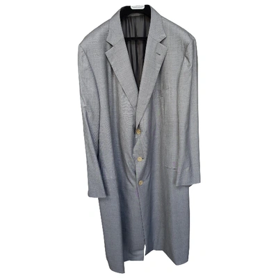 Pre-owned Ermenegildo Zegna Wool Coat In Grey