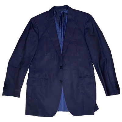 Pre-owned Ermenegildo Zegna Wool Vest In Blue