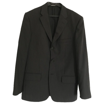 Pre-owned Valentino Wool Suit In Black