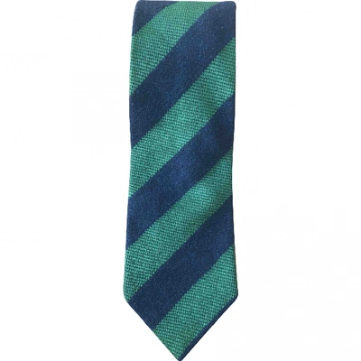 Pre-owned Etro Cashmere Tie In Blue