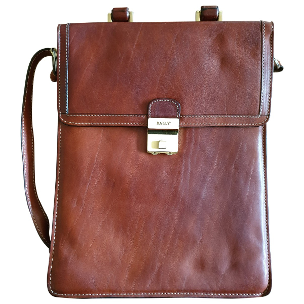 PreOwned Bally Brown Leather Bag ModeSens