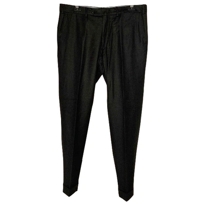 Pre-owned Loro Piana Wool Trousers In Anthracite