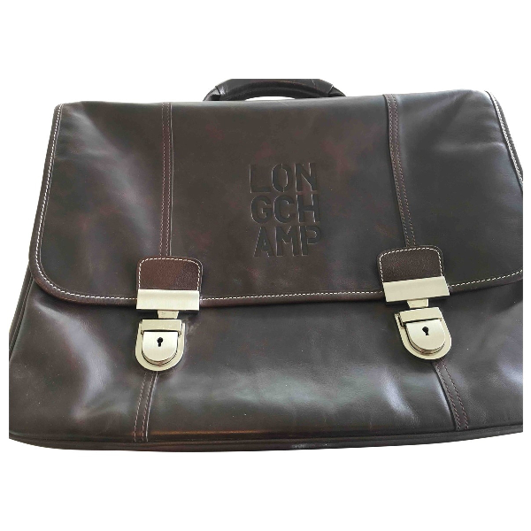Pre-Owned Longchamp Brown Leather Small Bag, Wallet & Cases | ModeSens