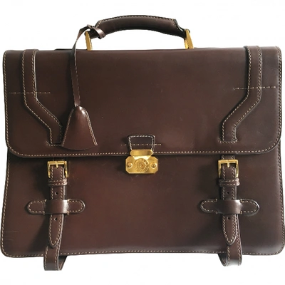 Pre-owned A. Testoni' Brown Leather Bag