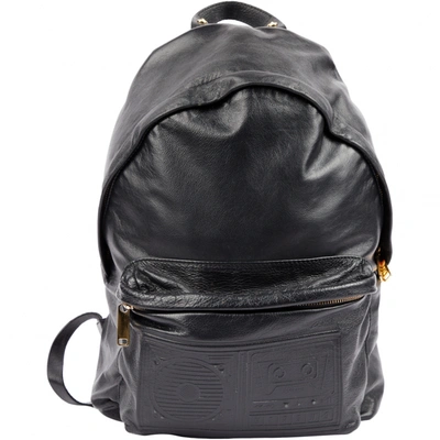 Pre-owned Versus Black Leather Bag