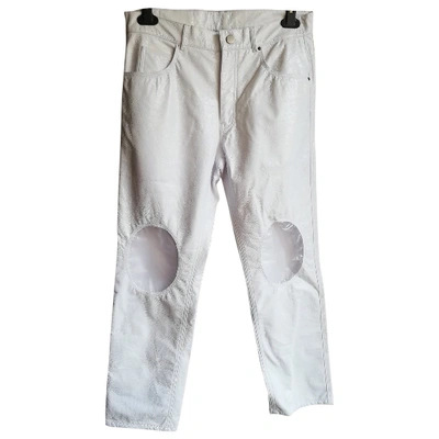 Pre-owned M1992 Trousers In White