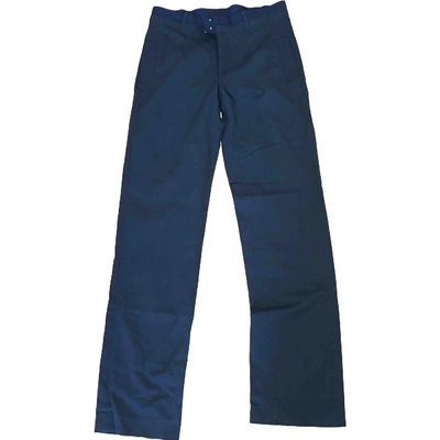 Pre-owned Daniele Alessandrini Trousers In Blue