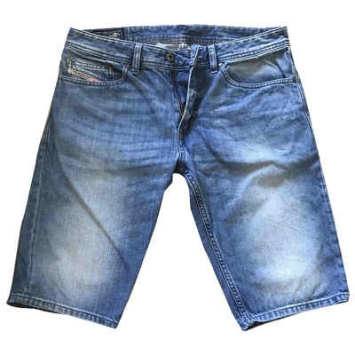 Pre-owned Diesel Blue Denim - Jeans Shorts