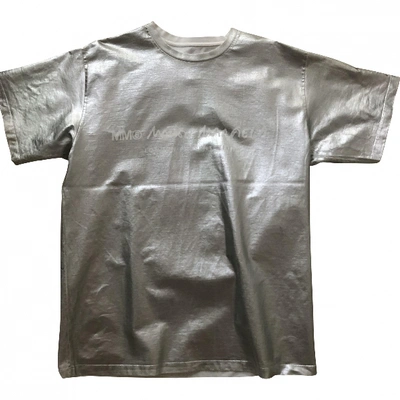 Pre-owned Mm6 Maison Margiela Silver Cotton T-shirt