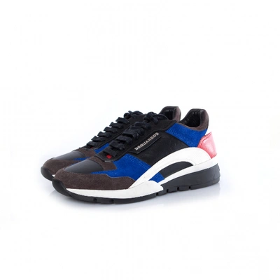 Pre-owned Dsquared2 Leather Low Trainers In Multicolour