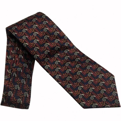 Pre-owned Lanvin Silk Tie In Multicolour