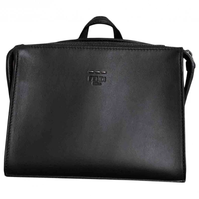 Pre-owned Fendi Leather Bag In Black