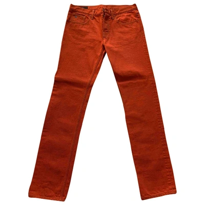 Pre-owned Gucci Trousers In Red