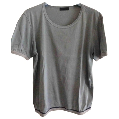 Pre-owned Prada Grey Cotton T-shirt