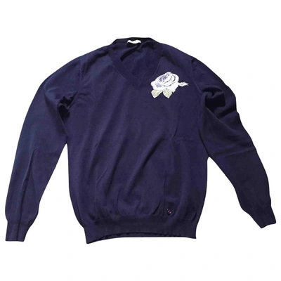 Pre-owned Moschino Pull In Navy