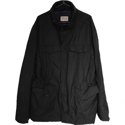 Pre-owned Armani Collezioni Black Polyester Coat