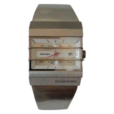 Pre-owned Diesel Silver Steel Watch