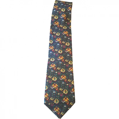 Pre-owned Loewe Silk Tie In Multicolour