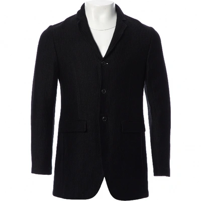Pre-owned John Varvatos Linen Jacket In Black