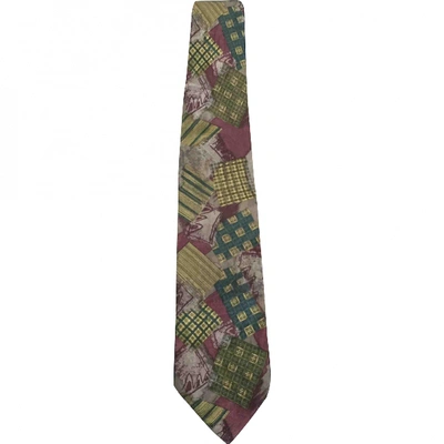 Pre-owned Carven Silk Tie In Multicolour