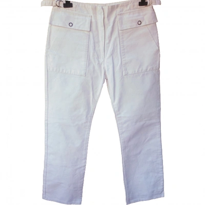 Pre-owned Mm6 Maison Margiela Trousers In White