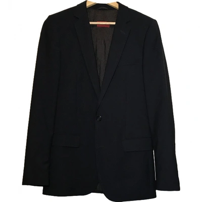 Pre-owned Hugo Boss Wool Waistcoat In Black
