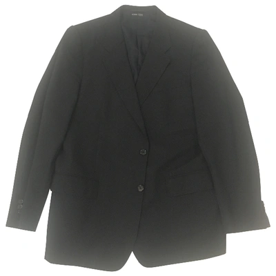 Pre-owned Saint Laurent Wool Waistcoat In Black