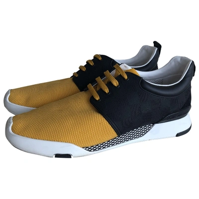 Pre-owned Louis Vuitton Fastlane Cloth Trainers In Yellow