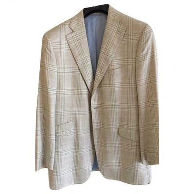 Pre-owned Cantarelli Wool Vest In Beige