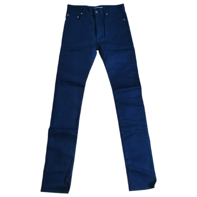 Pre-owned Saint Laurent Trousers In Blue