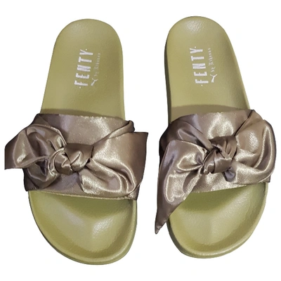 Pre-owned Fenty X Puma Sandals In Green