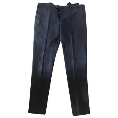 Pre-owned Pt01 Navy Trousers