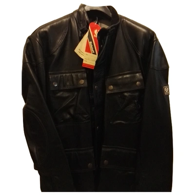 Pre-owned Belstaff Leather Vest In Black
